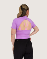 Anna Short Sleeve Open Back Top
