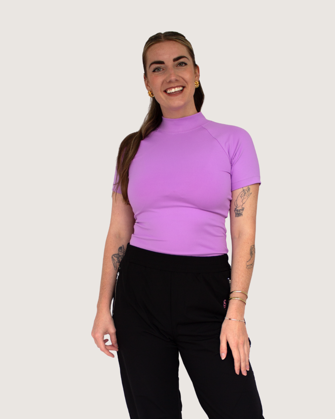 Anna Short Sleeve Open Back Top