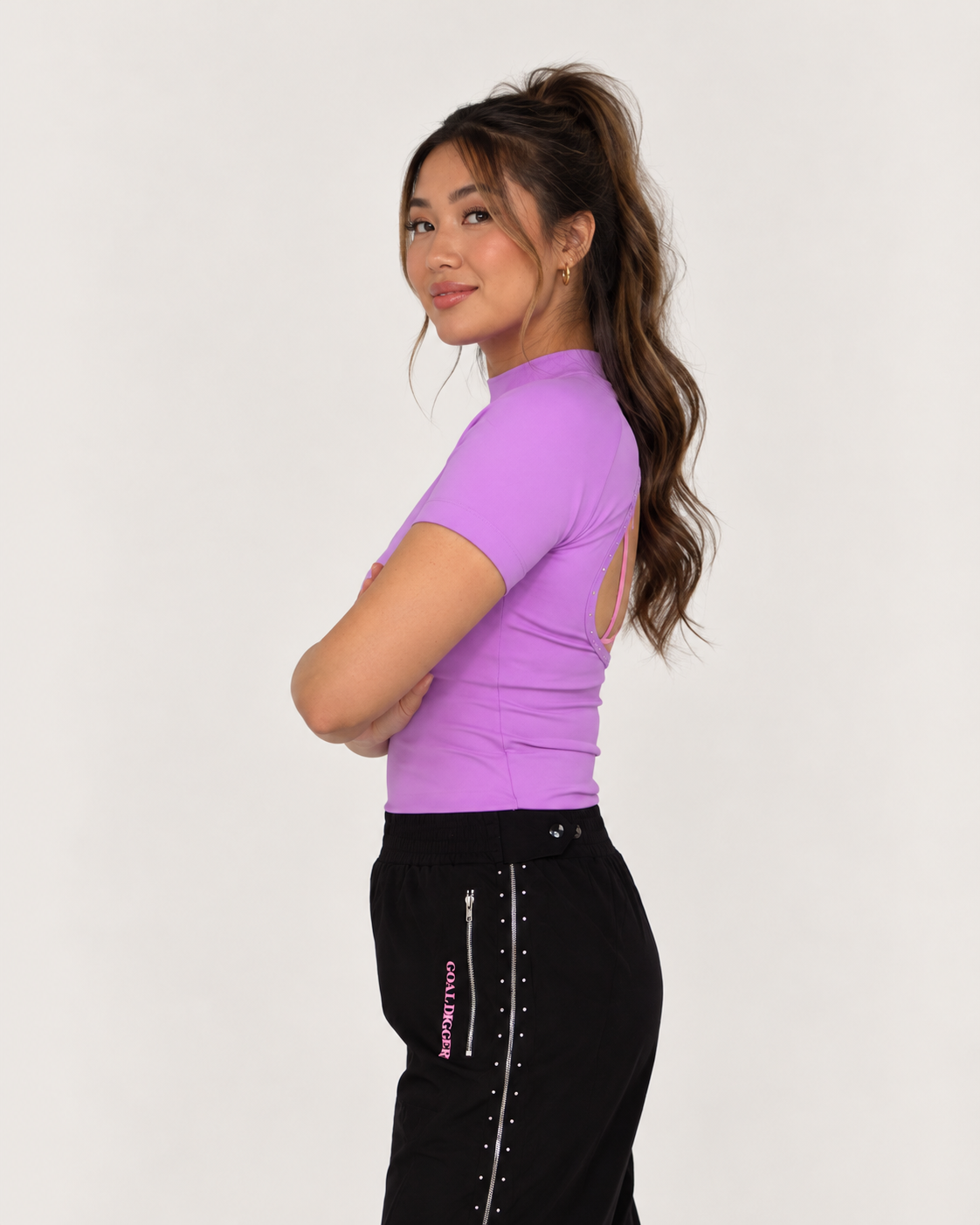 Anna Short Sleeve Open Back Top